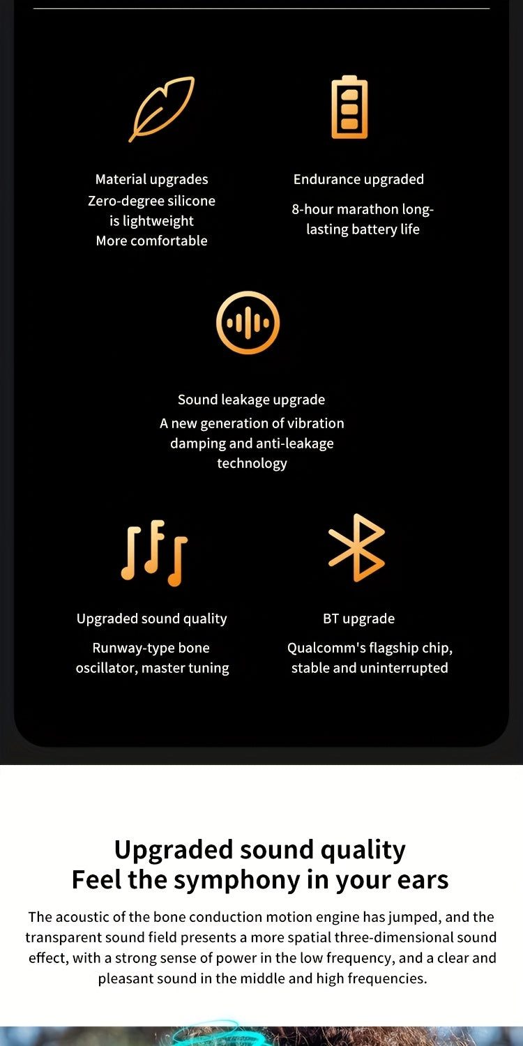 PHILIPS wireless open-ear non-in-ear headphones, sports running fitness cycling headsets, wireless ultra-long battery life hanging ear bone sensing TAA3609 AI call noise reduction, spatial stereo sound effect high-quality hea