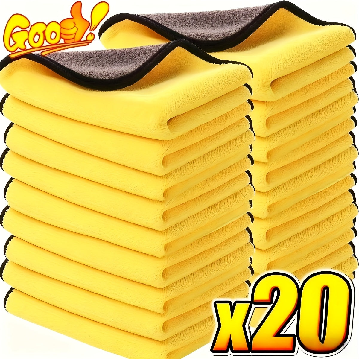 20/10 microfiber car wipe towels, car wash towels, dry absorbent microfiber cleaning cloths, car wash drying cloths, car detail cleaning - Father's Day gift for Dad - Christmas - Halloween - Holiday gifts