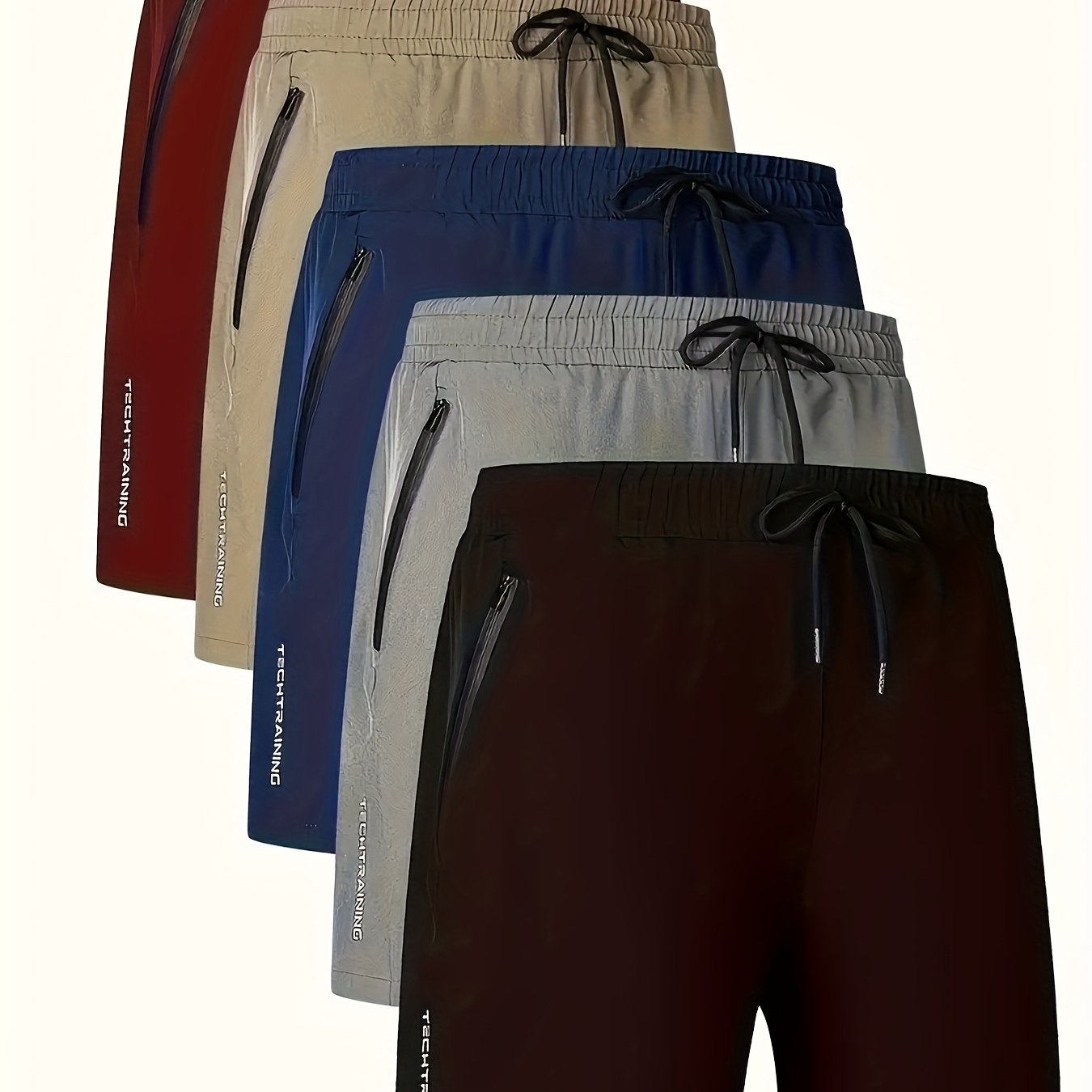 Men'S Letter Print Casual Sports Shorts Five-Piece Set, Casual Wear, Casual Attire, Casual Shorts, Casual Style, Casual Design, Casual Fit, Casual Look