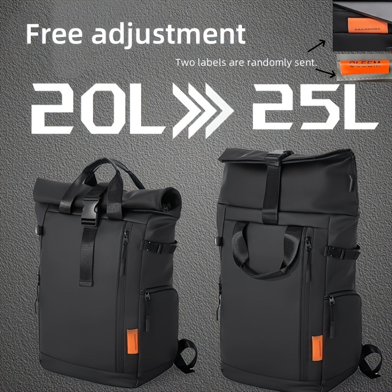 Stylish Men’s Oxford Backpack - Large Capacity, Perfect for School & Travel
