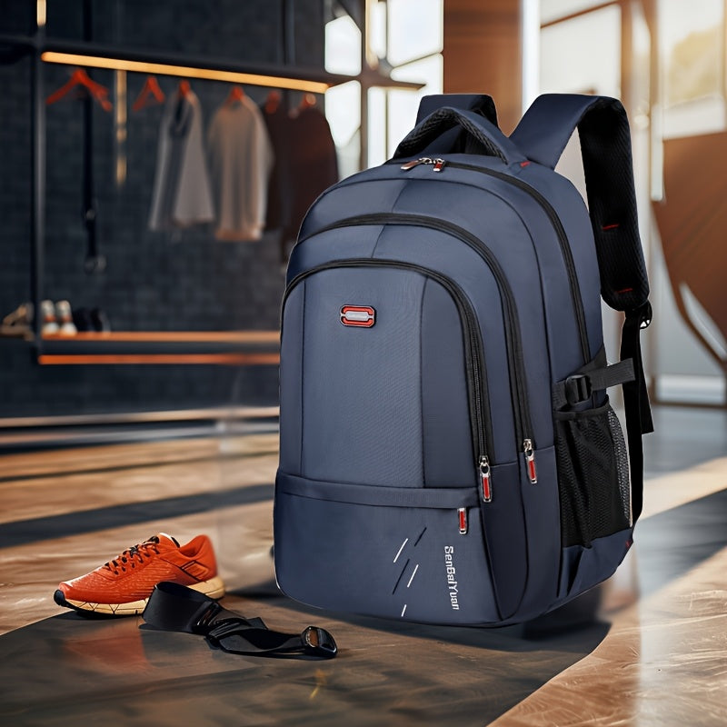 Large Capacity Travel Backpack with 43.18cm Laptop Compartment - Heavy-Duty High Quality, Adjustable Padded Straps & Zipper Closure, Durable Nylon Backpack For Men & Women, Business, Camping, Hiking, Backpack For Travel, Busi