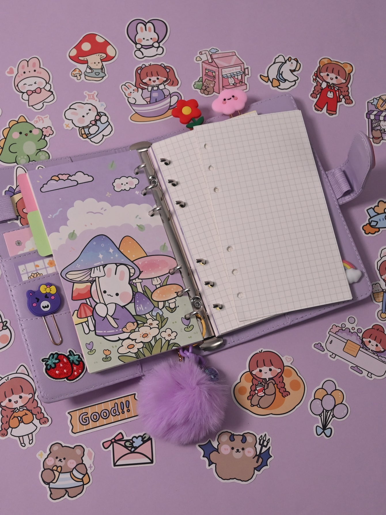 1pc Ziyi Miss AKI Journal Cute Notebook Planner With Free Stickers