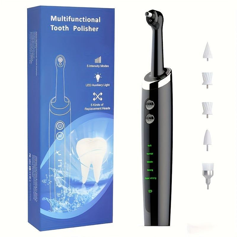 Household Dental Calculus Remover Teeth Kit Electric Tooth Polisher With Multifunctional Replacement Head