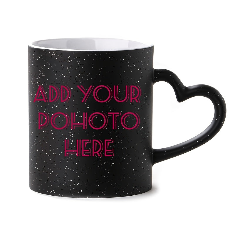 1pc Custom Photo Coffee Mug, 11oz Personalized Mug Picture, Text, Name - Gifts For Boyfriend, Girlfriend, Best Friend, Christmas Gifts, Taza Personalizadas
