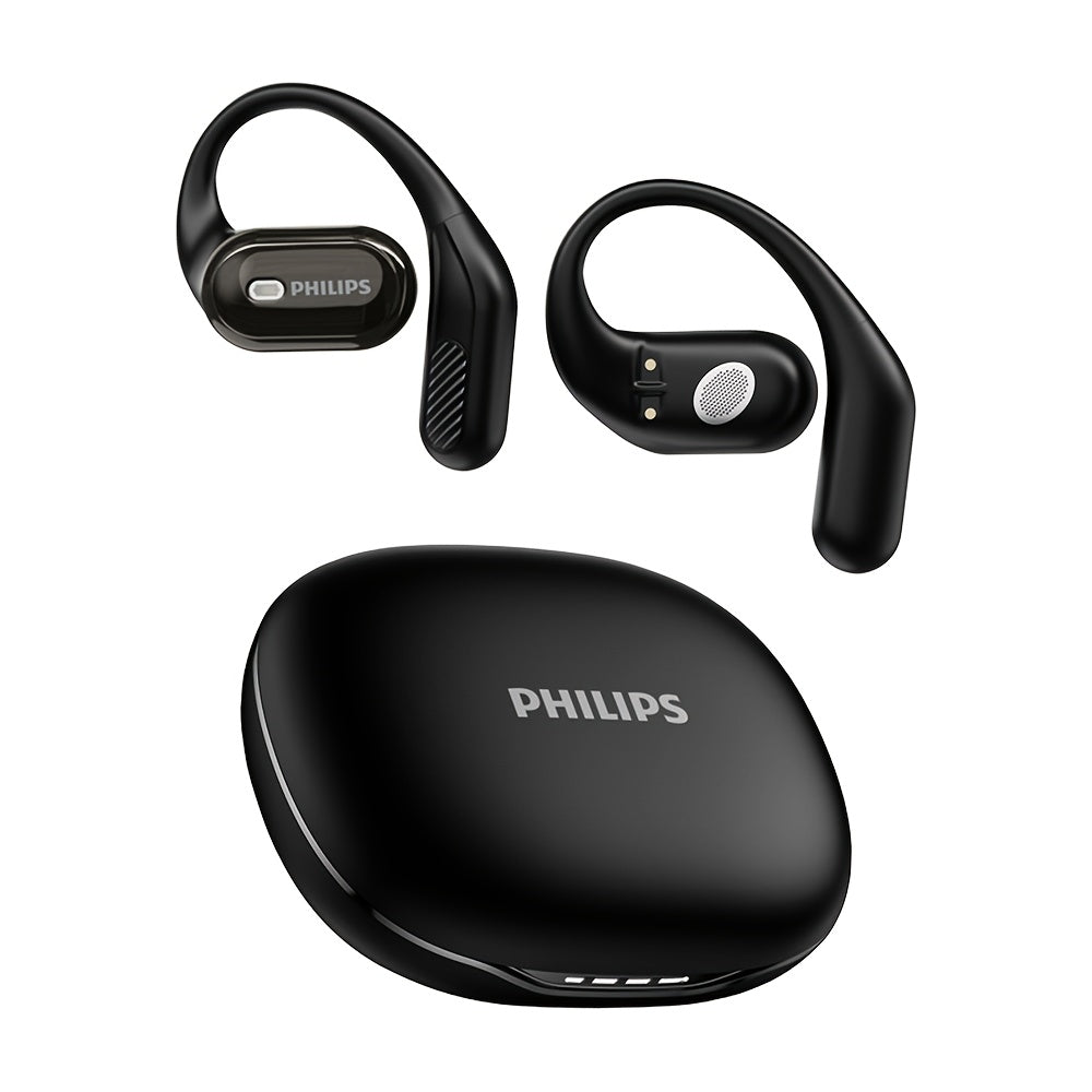 For Philips TAT3759 Over The Ear Wireless Headphones | Premium ENC Noise Cancellation | 500mAh Long-Lasting Battery | 32H Playtime (9H+ Single Earbud Playtime) | Wireless 5.4 | Lightweight ABS Design | Built-in Mic for Calls