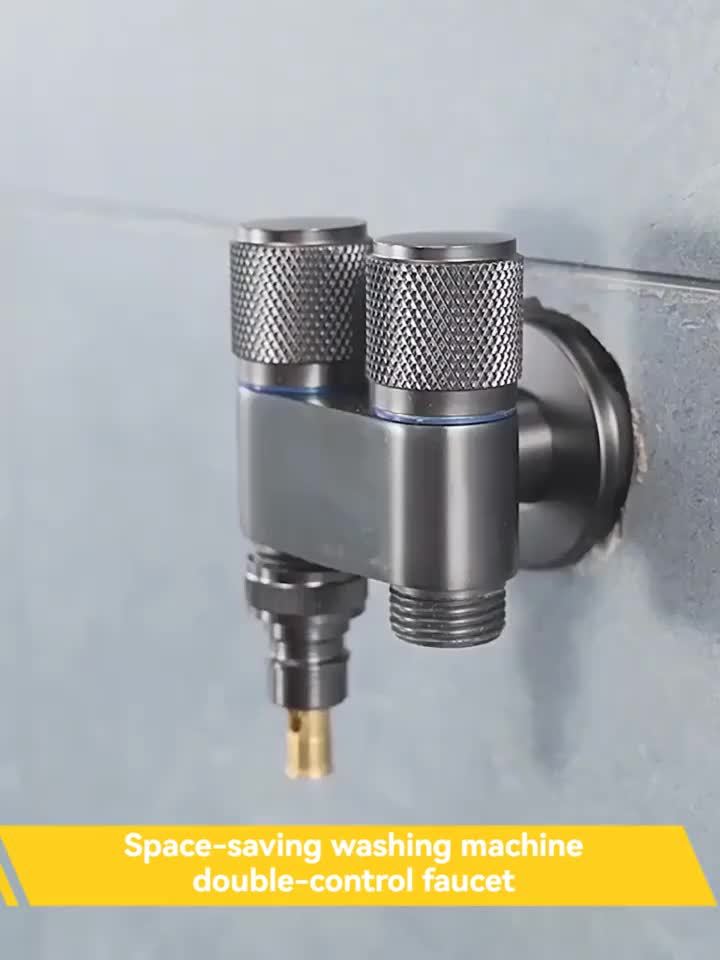 The Bathroom Is Equipped with A Dual Control Faucet with 2 Outlets. Very Suitable for Connecting Washing Machines And Toilets.