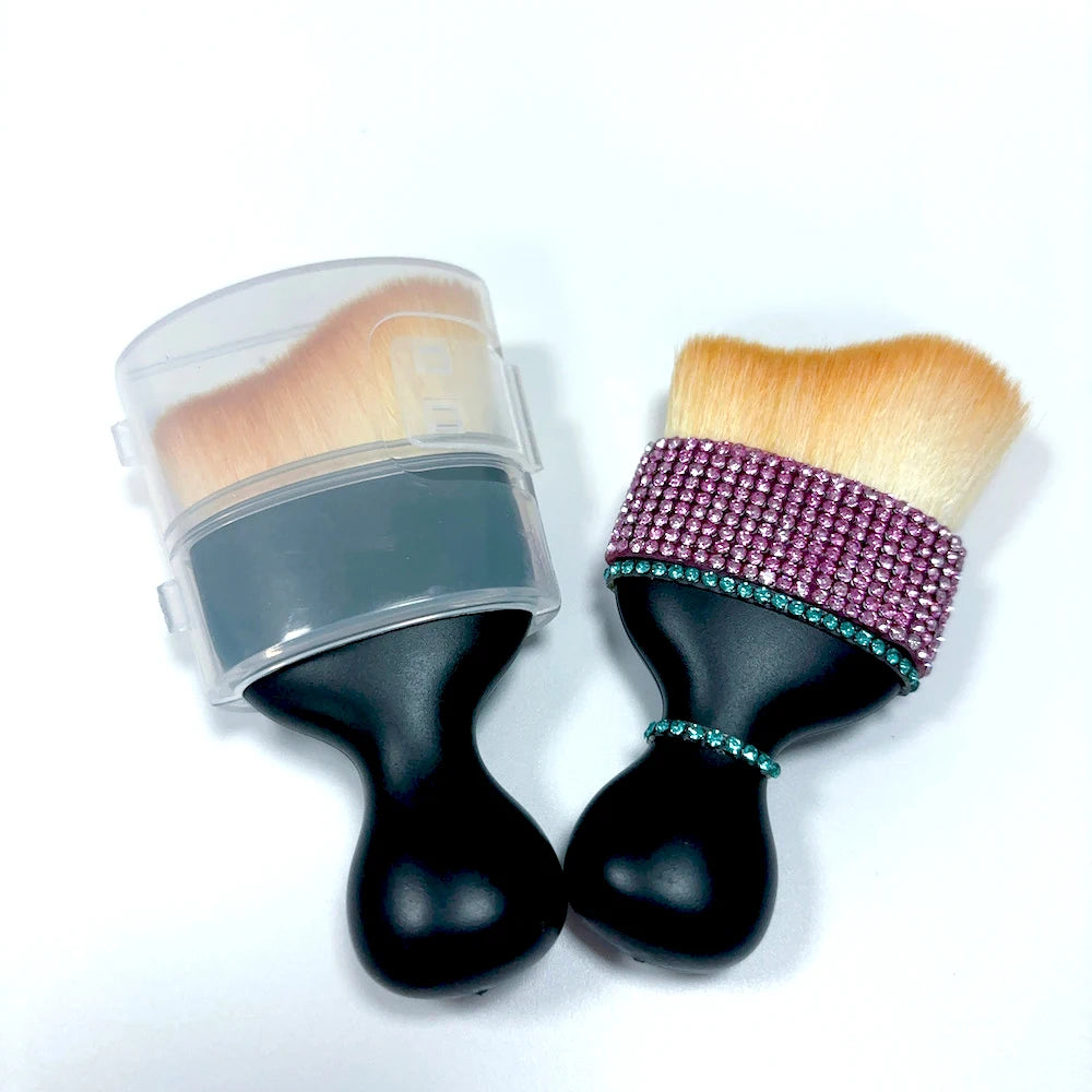 DAHUI Curved Design Dirt Dust Clean Brushes Car Cleaning Brush Dust Collectors Car Interior Brush Clean Tool with Cover