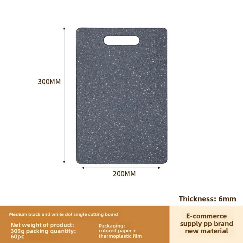 Three Double-Sided Non-Slip PP Cutting Board Set Plastic Kitchen Board for Cheese Vegetables Meat Fruits-Wholesale
