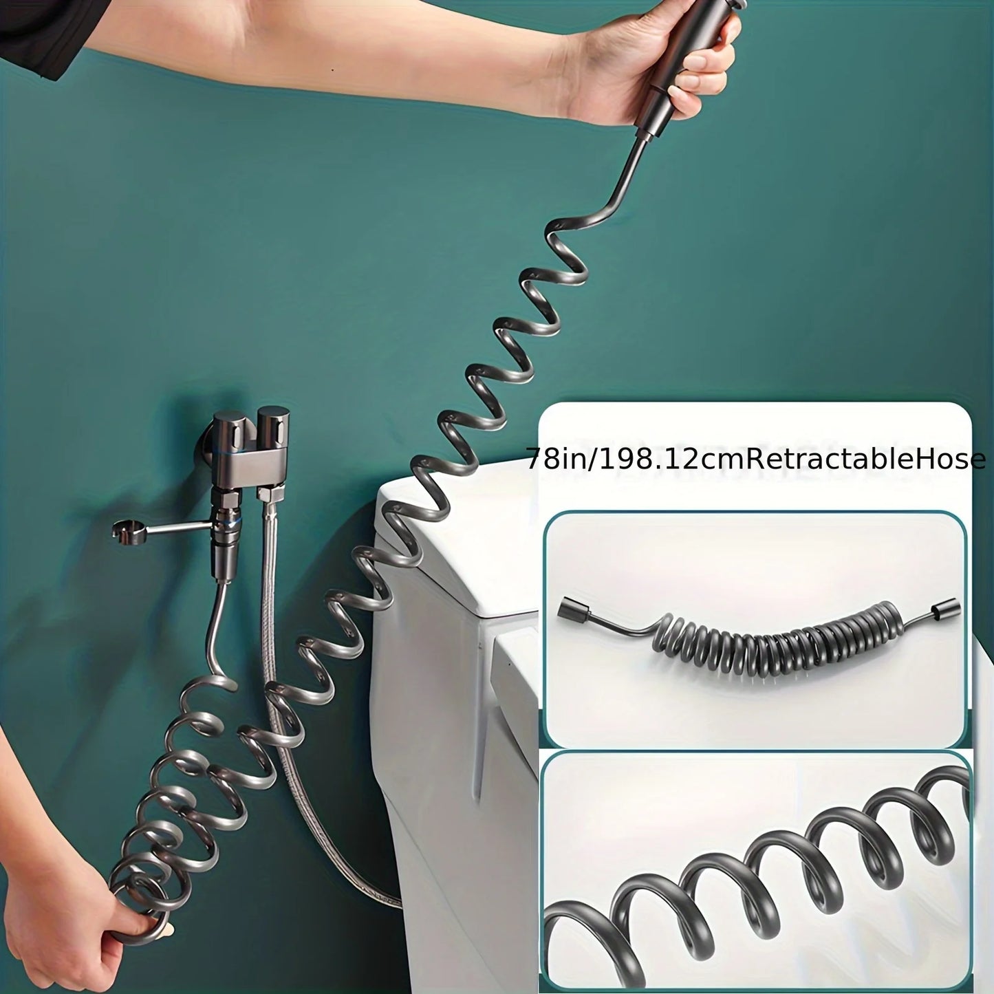 Premium Portable Bidet Sprayer Set with Adjustable Water Pressure for Modern Bathroom Bidet Toilet Use