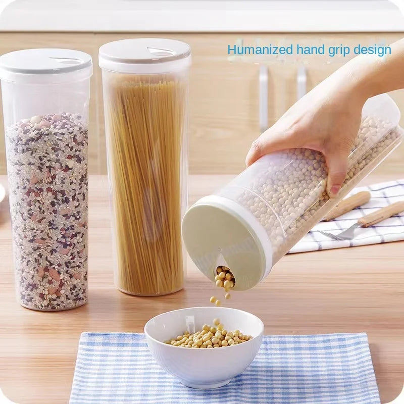 Transparent PP Food Storage Container Moisture-Proof Kitchen Organizer Dispenser Seal Cereal Preservation Storage Box