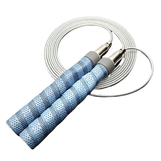 Custom Logo Jump Rope for Exercise Fitness High-Speed Self-Locking Skipping Smart Training Adjustable Sweat Handle Weighted Wire