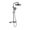 Cross-Border Household Toilet Large Waterfall Water Outlet ABS Chrome Soft Hot Cold Copper Brushed Gold Shower Suit Storage