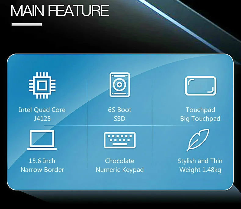 15.6" FHD Display, Win 10 Pro Laptop, 12G RAM with N5095 Notebook Portable Gaming Laptop