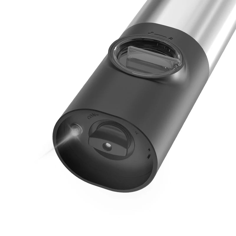 2022 New 2pcs Adjustable Coarseness Rechargeable Stainless Steel Gravity Electric Salt and Pepper Grinder Set with LED Light
