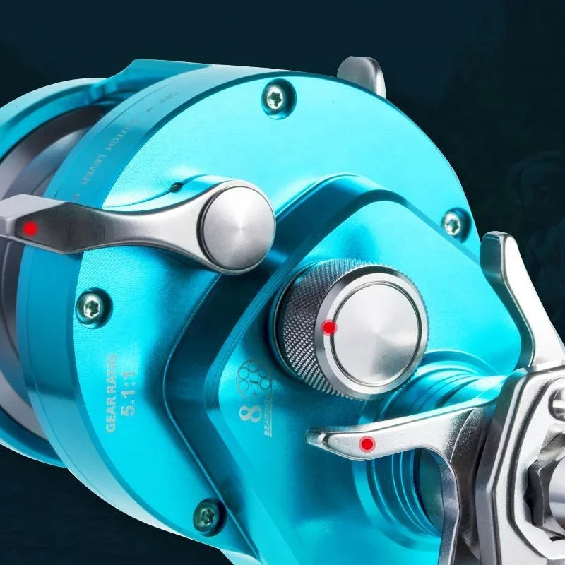 New Model Ryobi Jigger BT Overhead Metal Slow Jigging Trolling Reel Saltwater Fishing Reel for Deep Sea  Fishing