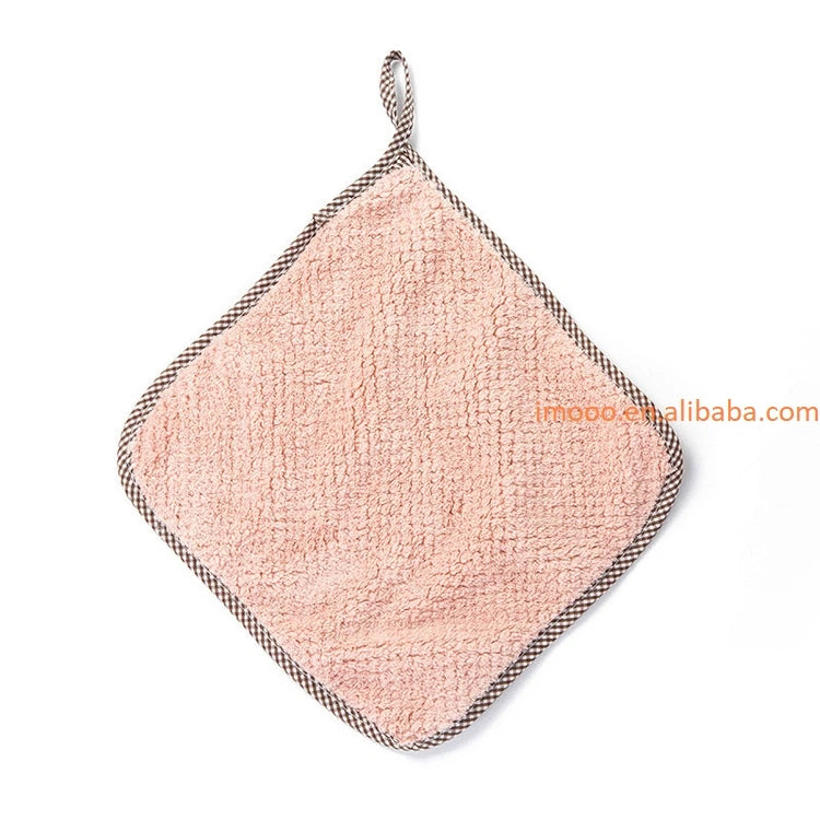 Factory Price Cleaning Cloth 24x24cm Hand Towel Pineapple Pattern Cleaning Towel Lint-Free Absorbent Cloth Dishcloth