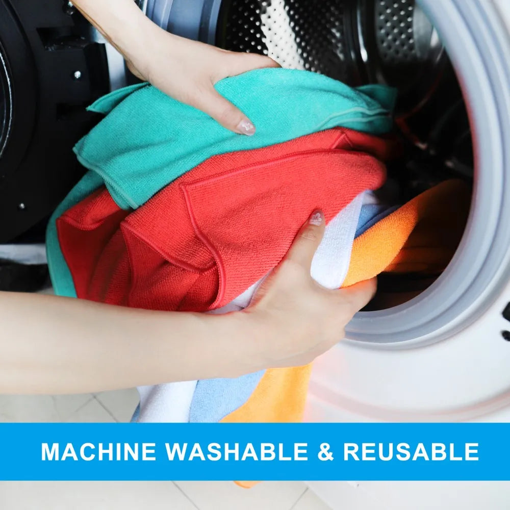 16in*16in Wholesale Microfiber Cleaning Cloth, Ultra-Thick Cleaning Rags, Lint Free & Streak Free Cleaning Towels