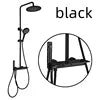 High Quality Full Brass Piano Key Shower Shower Set Bathroom With Airbrush Bathtub Shower Faucet