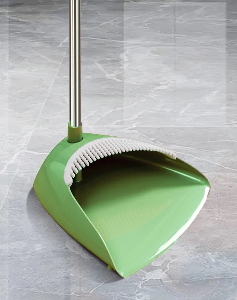 Modern Magic 2-in-1 Dustpan Cleaning Kit New E-commerce Effortless Sweeping Storage Plastic Broom Head