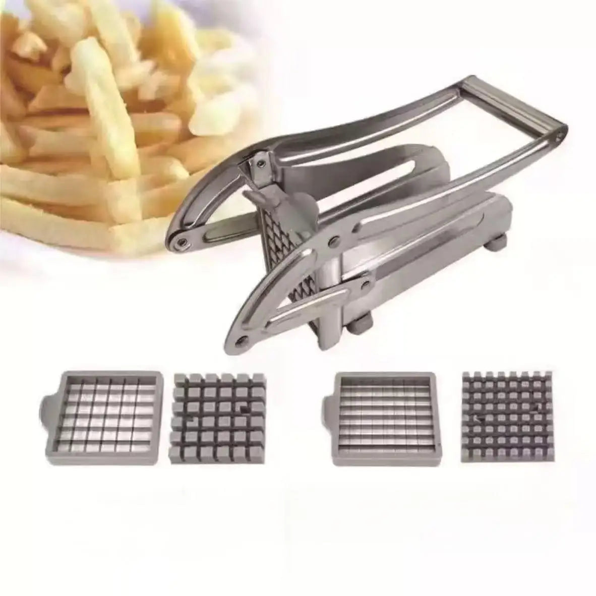 Eco-Friendly Stainless Steel Manual Potato Slicer Chipper Household Kitchenware for French Vegetables Fruit Vegetable Tools