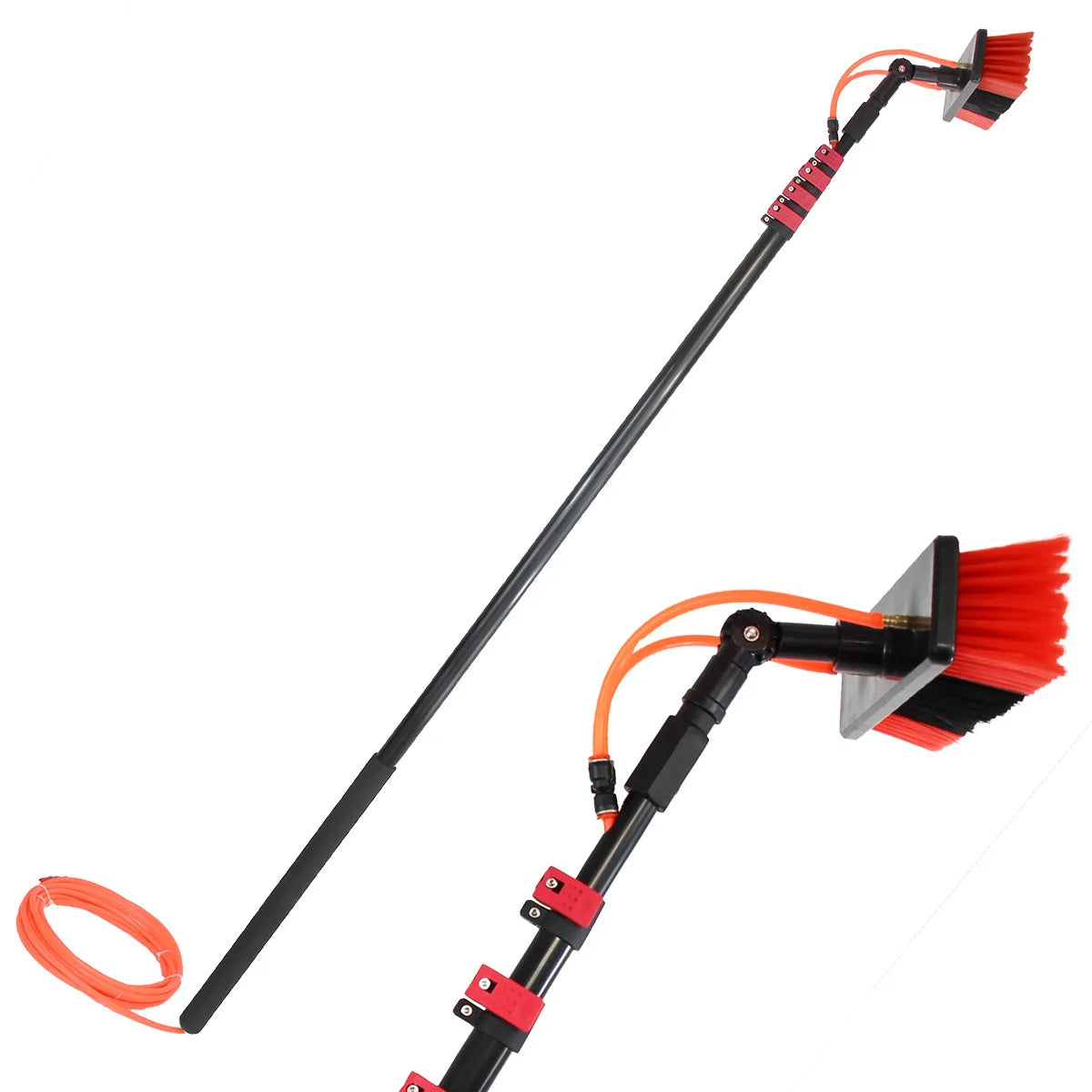 Solar Panel Cleaning Equipment Tools Solar Panel Cleaning Brush and Rod Kit Solar Panel Cleaning Robot