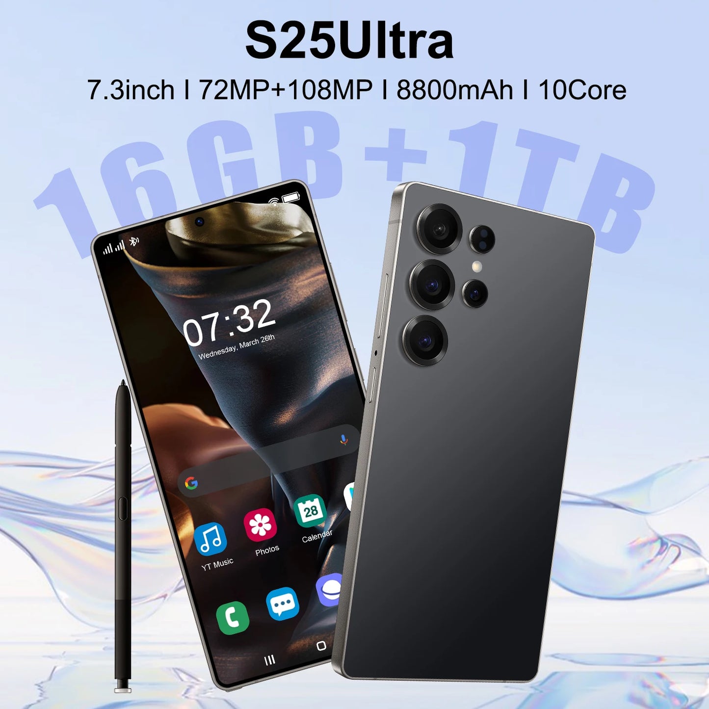 2025 for Galaxy S25 Ultra 5G Unlocked 16GB/1TB 108MP 7.3 Inch 4K Screen  Smart Mobile Phone Decacore French CDMA LTE
