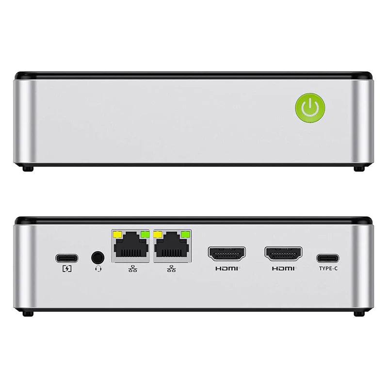 Mini Gaming PC with Intel N150 Processor 12GB LPDDR5 64GB SSD Windows & Linux Desktop for Industrial Use