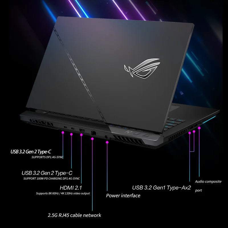 asus Rog Strix G17 Gaming Laptop Rtx 4070 17.3 Inch Computer Laptop AMD Ryzen9-7845HX Laptop Gaming Notebooks
