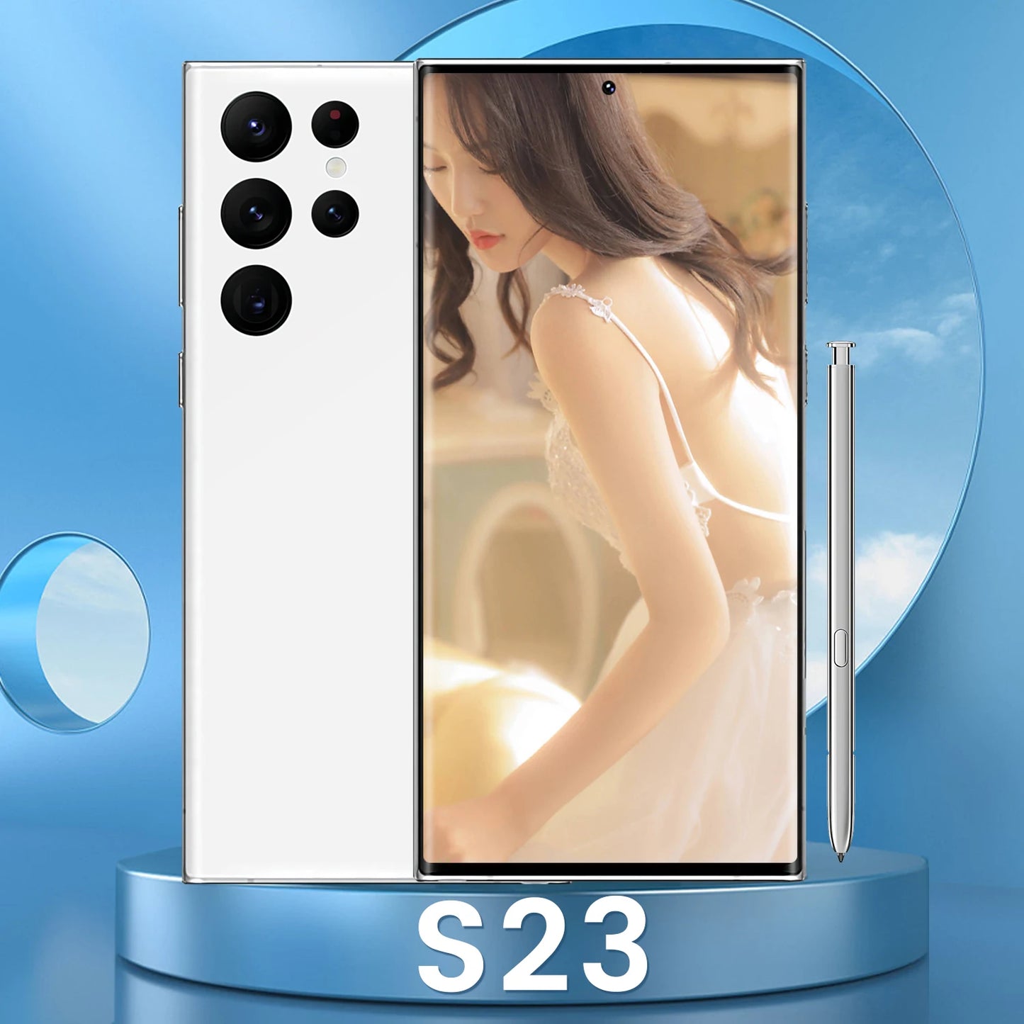 Galaxys23  Ultra 5G Smartphone New Original 16GB 512GB DECA Core with Stylus 7.2in LCD Android 12 S23 Ultra 5g