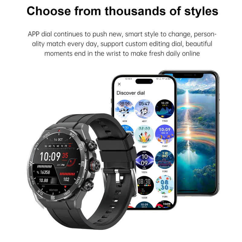 Fitness Smartwatch Works With iPhone & Android Blood Pressure  Oxygen Heart Rate Sleep Monitor Thermometer Syncs Via Da Fit App