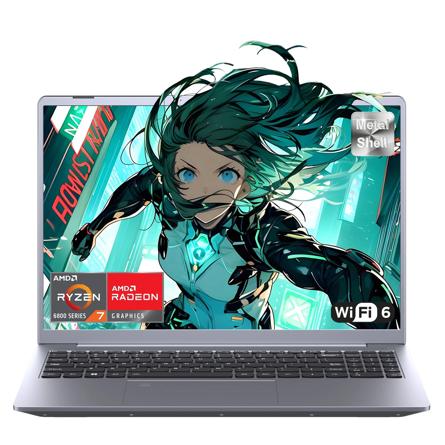 Laptop amd R7-6800H Computer 15.9 Inch 2.5K HD 32GB DDR5 512GB 1TB SSD Ordinateur Portable Gaming Laptop