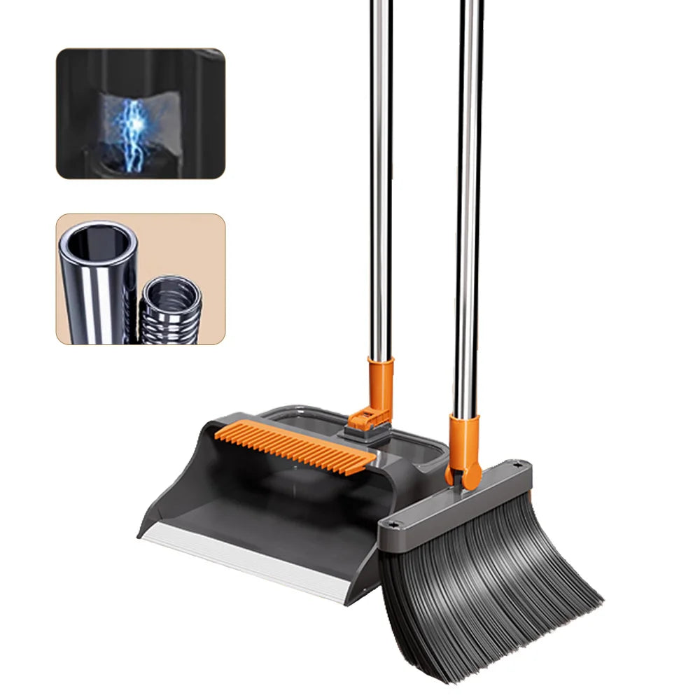 Soft Rotatable Cleaning Equipment Set Home Pet Hair Remover Brush Dog Cat Fur Dust Mop for Household Floor Carpet Sweeper Broom