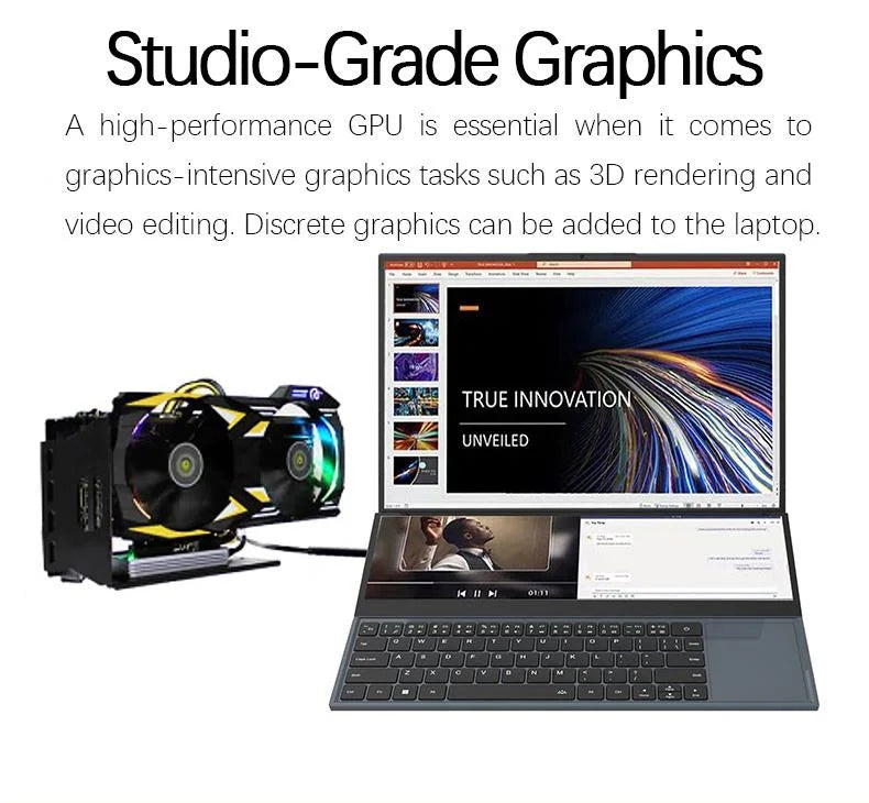 New Arrivals OEM Dual Screen Core I4/14.4/15.6 Inch 256GB/512GB/1TB Business Notebook Computer Laptop for Office
