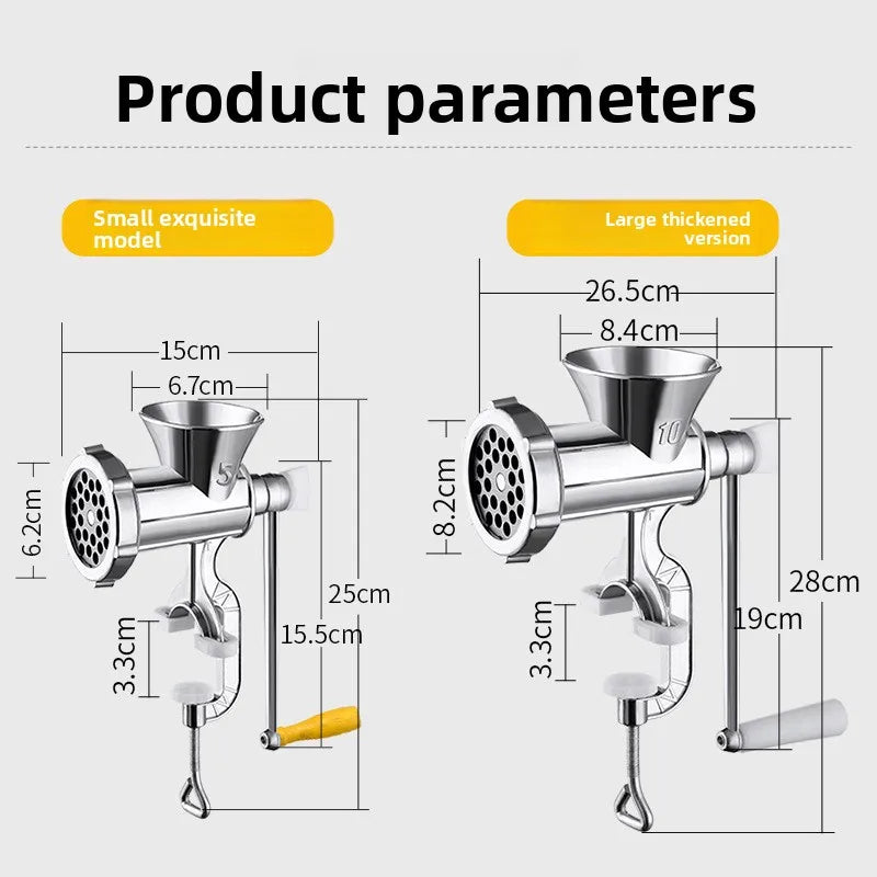 New Arrival Manual Meet Sausage Stuffer Household Meat Grinder Homemade Sausage Maker Multifunctional Chili Grinder Vegetable