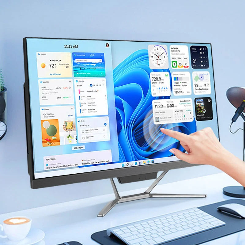 All-in-one Desktop Kit 21.5 23.8 27 Inches OEM ODM Industrial PC Factory Direct Wholesale Touch Screen Monoblock Pc All-in-one