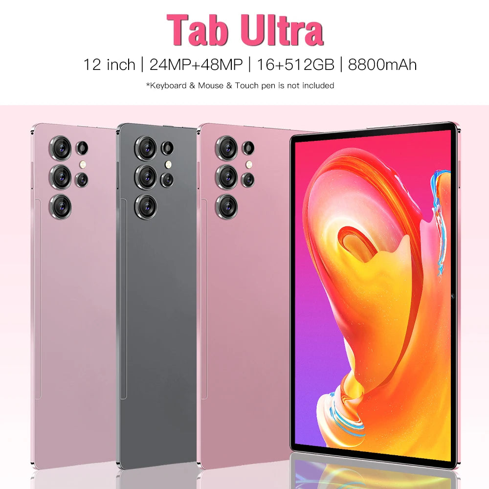 New Generation Tablet 12Inch Tab Ultra Android MTK 10 Core 5G & WIFI
