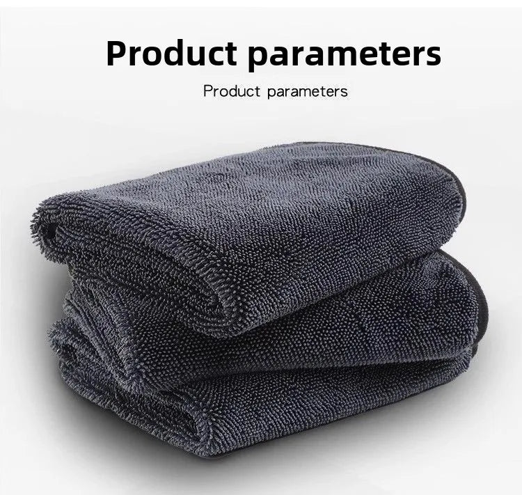 Microfiber Quick-Dry Car Wash Cloth Thick Braid Twisted Towel for Home Use Strongly Absorbent Lint Cleaning Wholesale