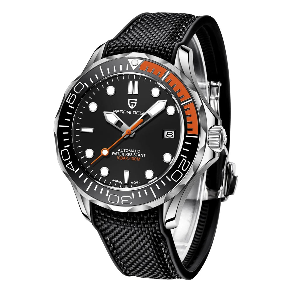 Pagani Design 2025 Automatic Watches for men mechanical wristwatch men Top Brand Luxury men watch 100m waterproof NH35 steel 007