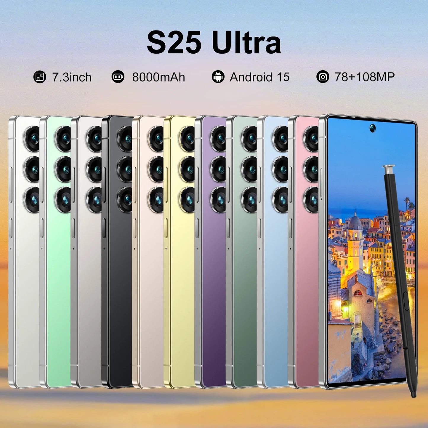 Real High Configuration 5G Smartphone S25 Ultra Telephone Android Phones Unlocked 22+1TB Cellphone Mobile Phones