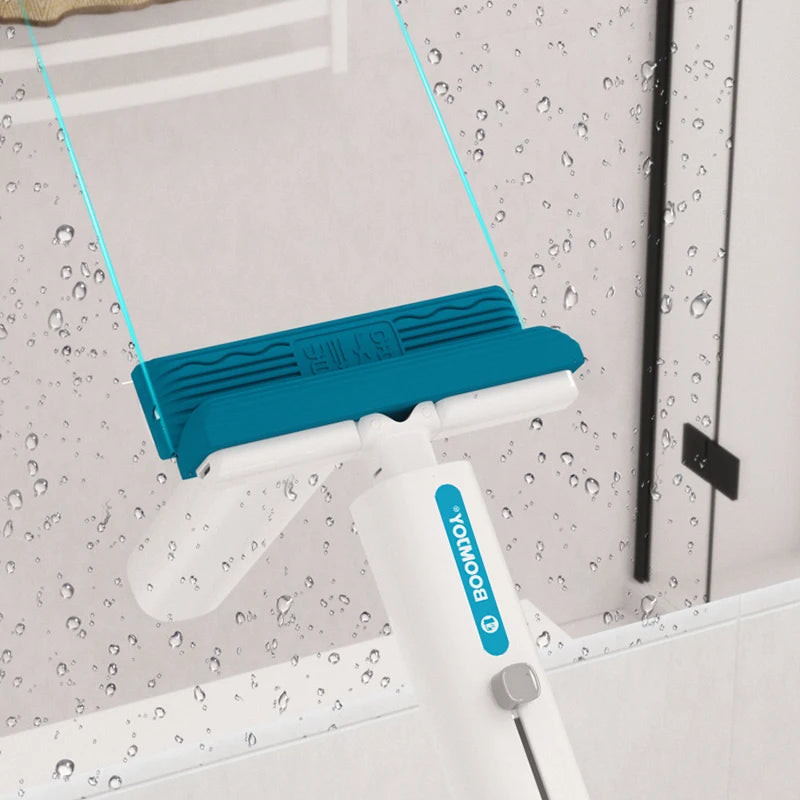 For BOOMJOY Mini Mop Cleaning Sponge Portable Self-Squeeze Equipment for Kitchen Bathroom Mirror Living Room Desk