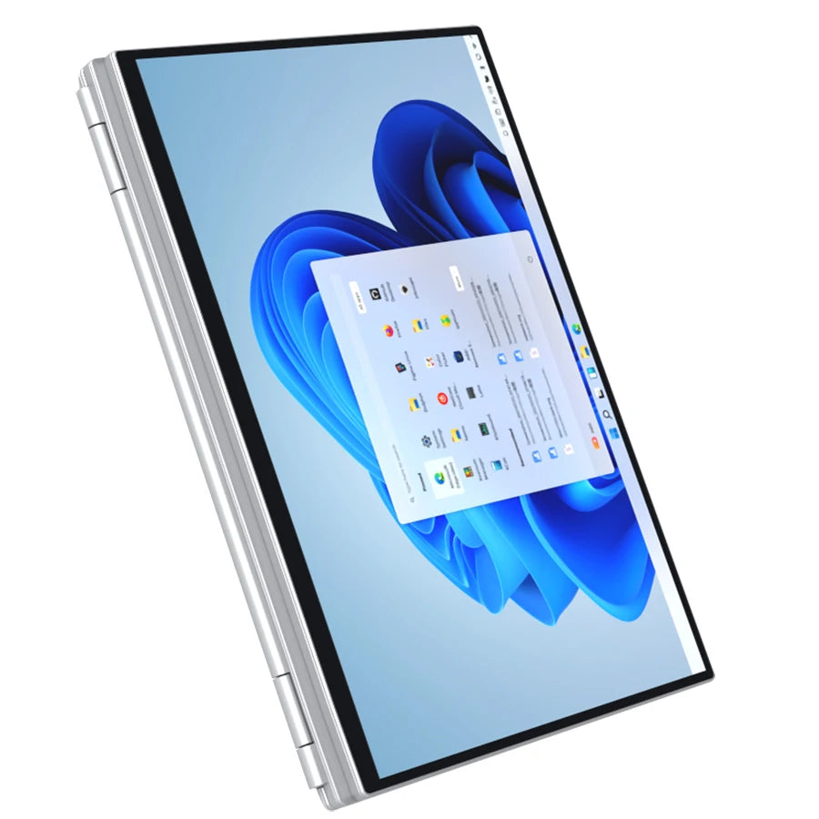 14 Inch Touch Screen Yoga Laptop for Business Intel Celeron 12th Gen N95 16GB DDR4 RAM 2TB SSD for Daily Use