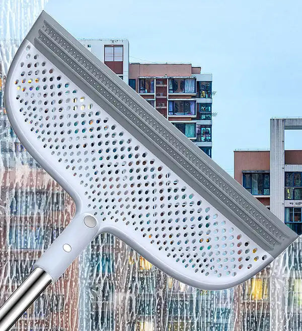 JOYBOS 50inch Magic Sweep Broom 2-in-1 Silicone Removable Broom Cleaning Dry Mop  Floor Cleaning Squeegee