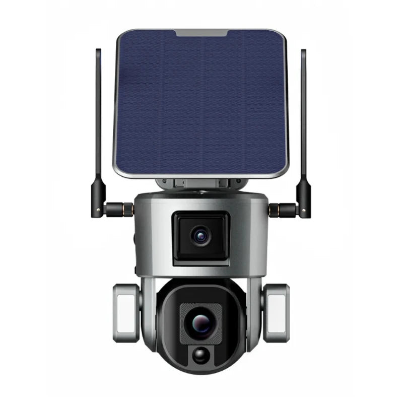 WZ-Y5 4G 4K Solar Powered Cctv Camera 4G 10x Zoom Network Sim Card Surveillance Home Security Floodlight Camera