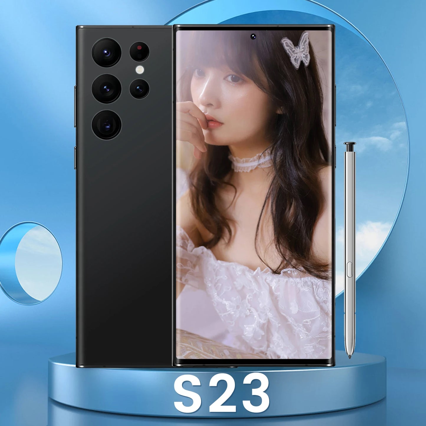 Galaxys23  Ultra 5G Smartphone New Original 16GB 512GB DECA Core with Stylus 7.2in LCD Android 12 S23 Ultra 5g