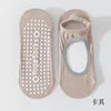 Boneless Custom Logo Grip Barre Trampoline Socks Pilates Non Slip Yoga Ballet Socks Compression Cotton Low Cut  Ankle  Socks