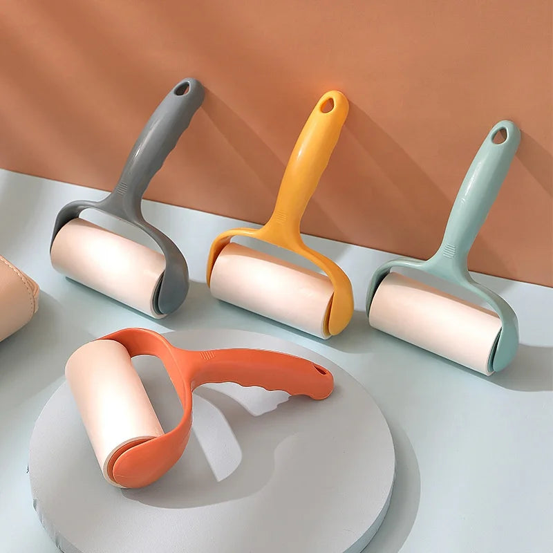 Manual Plastic Lint Roller for Hair & Dust Removal Sticky Brush for Sofa Bed & Clothes Cleaning Pet Hair Remover Brush
