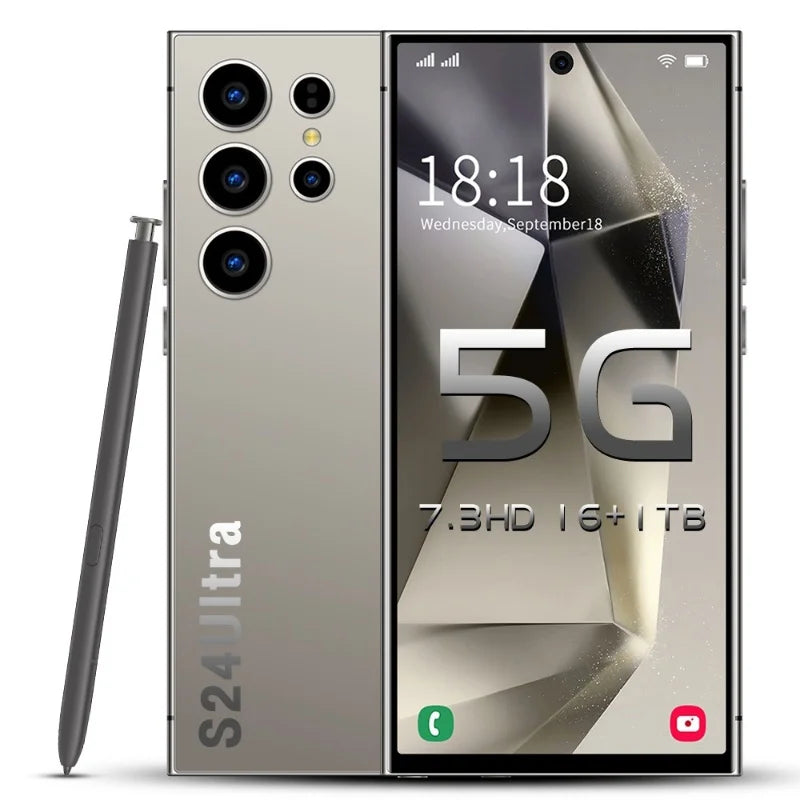 Highly Recommend 16+1TB Galax S24 Ultra Smart Phone 7.3inch Telephone Unlock S-Pen 4G WIFI Android S23 S24 Mobile Phones