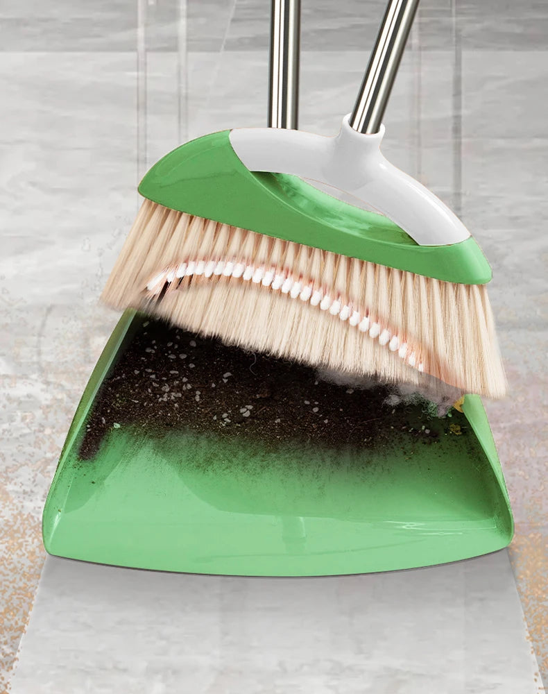 Modern Magic 2-in-1 Dustpan Cleaning Kit New E-commerce Effortless Sweeping Storage Plastic Broom Head