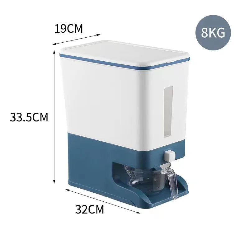 Press-type Quantitative Rice Barrel sealed Moisture-proof Insect-proof Miscellaneous Grain tank Household Rice Storage tank