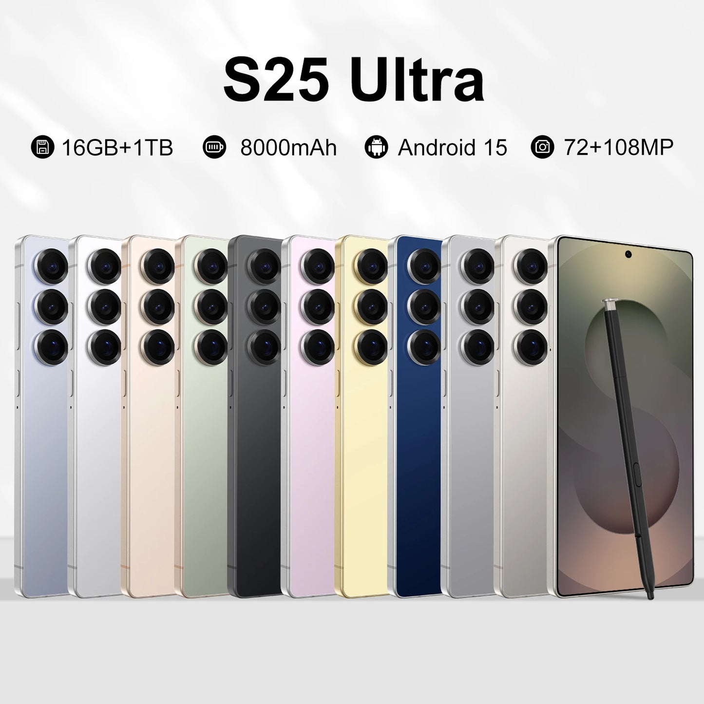 New Nfc Accessoires Small Device Latest Galaxie White Cellphones Originais Folding S25Ultra 5g-smartphone Mobile 5g